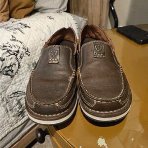 Ariat Dark Brown Leather Loafers